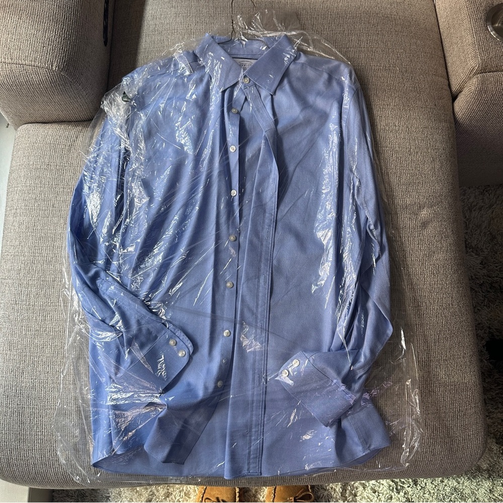 Charles Tyrwhitt Extra Slim Fit Blue Patterned Shirt